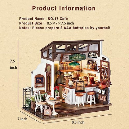 Rolife Coffee Shop Miniature House Kit