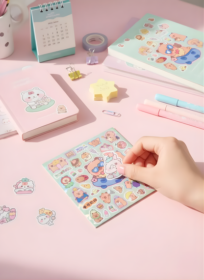 Capybara Sticker Books - Kawaii Stickers