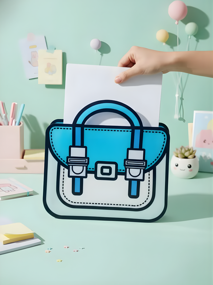 Birthday / Party Return Gift Ziplock Bag - School Bag Themed Bag