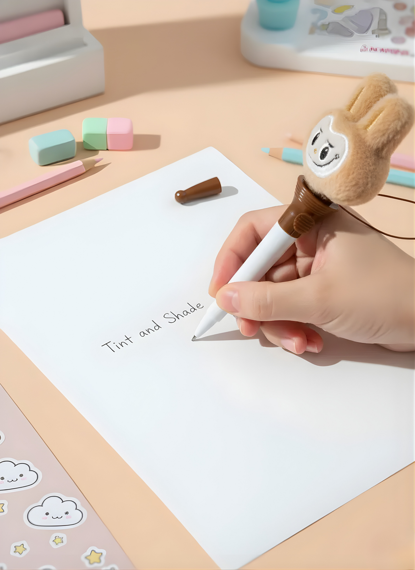 Labubu Fur Pen - Kawaii Pen