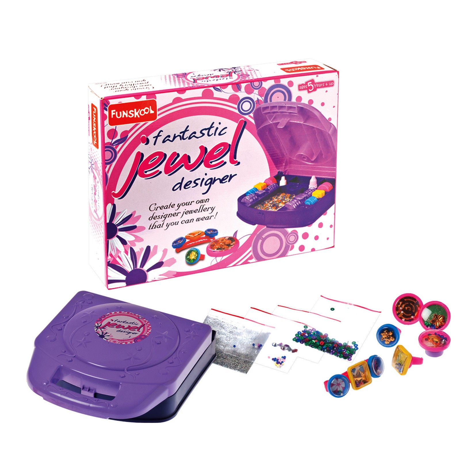 Funskool Fantastic Jewel Designer toy set with packaging on a white background