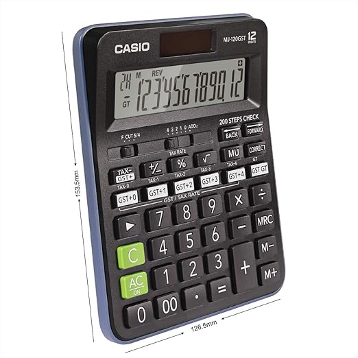 Casio MJ-120GST GST Financial Calculator (Black)