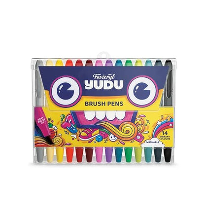 Fevicryl YUDU Brush Pens | Set of 14 Colours