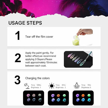 HIMI - Mini Gouache Paints Glow in The Dark | 23 ml Jelly Cups x 6 Colours