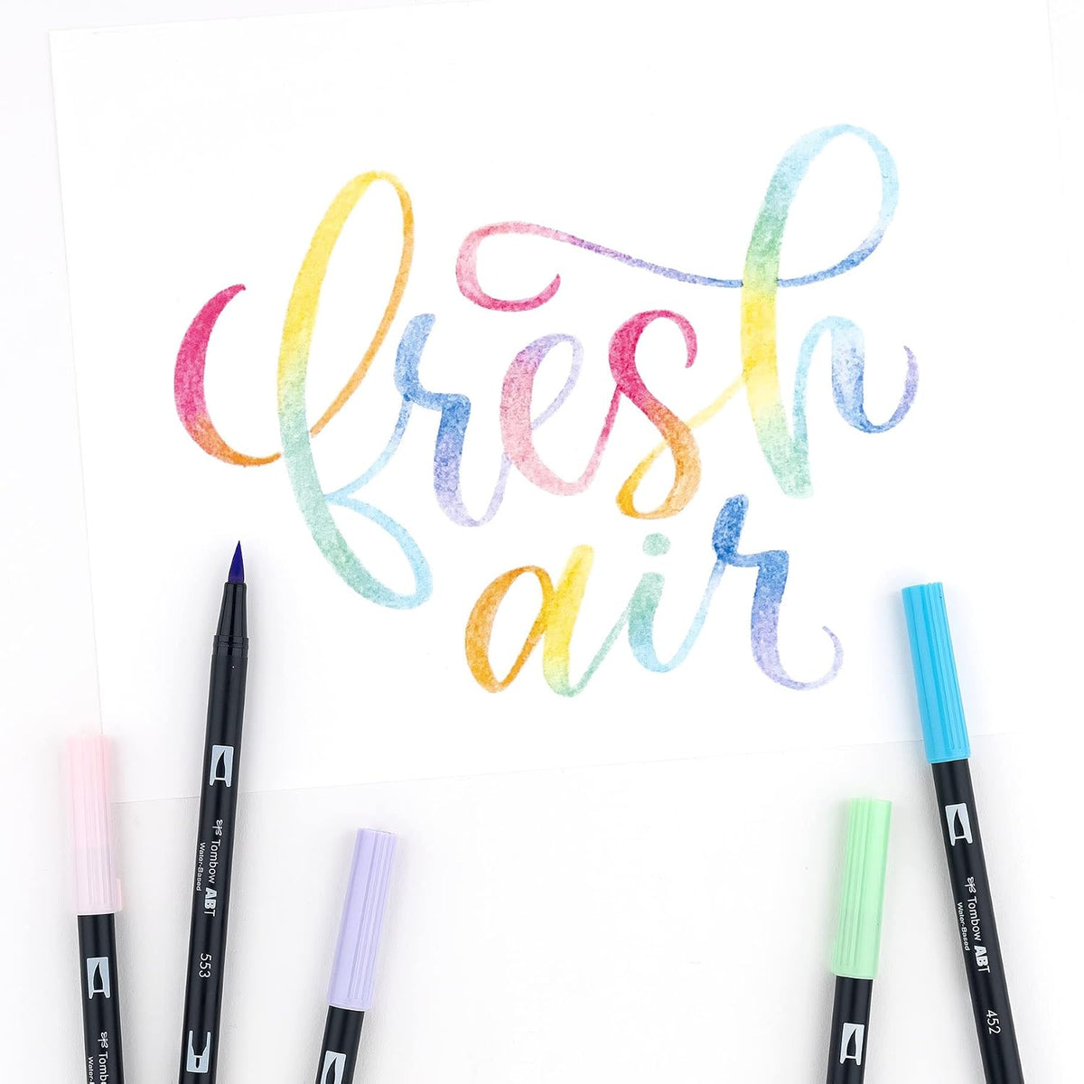 Tombow 56187 Dual Brush Pen Pastel Shades| Set of 10 |Art Markers