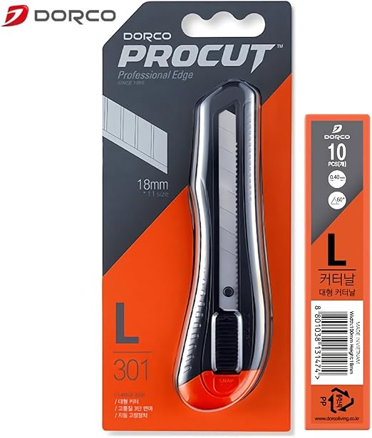 DORCO PROCUT Premium Cutters with Extra Blade(10 PCS) | (L301)