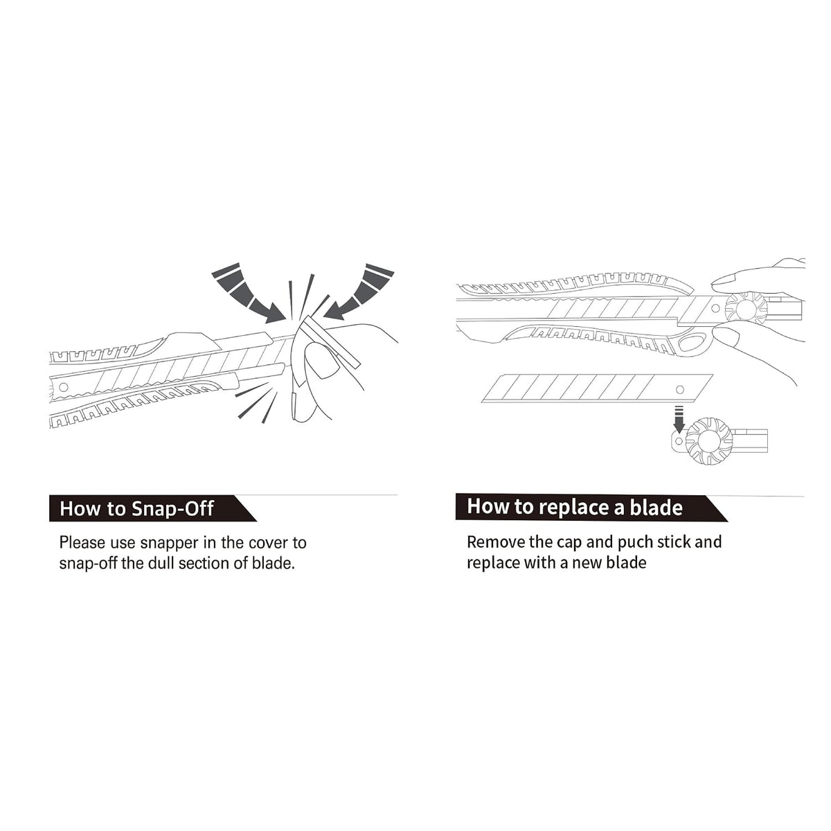DORCO L601 Cutter - Professional Craft & Design Tool| Snap off blades (L601 - Heavy Duty (with 11 Blades))