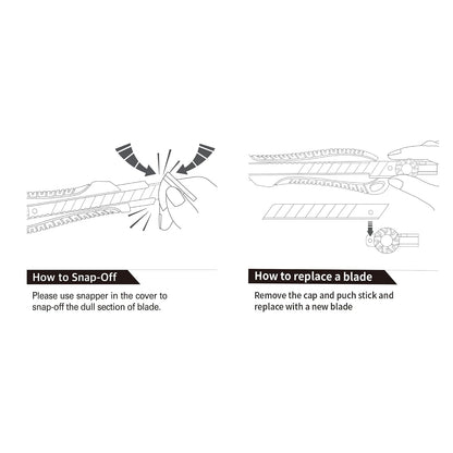 DORCO L601 Cutter - Professional Craft & Design Tool| Snap off blades (L601 - Heavy Duty (with 11 Blades))