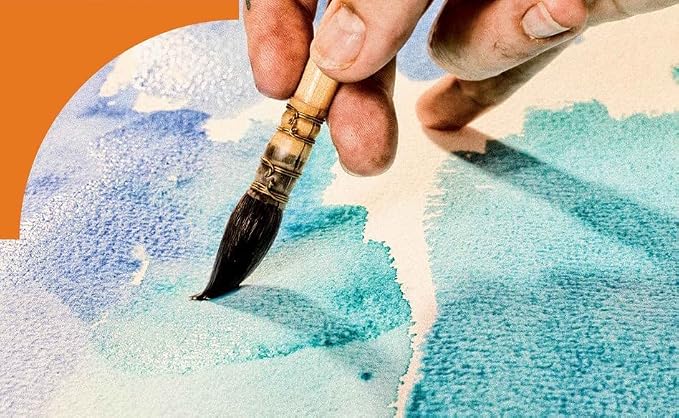 Brustro Artists Watercolour Paper | 300 GSM| A5 |A4| 25% Cotton, Cold Pressed
