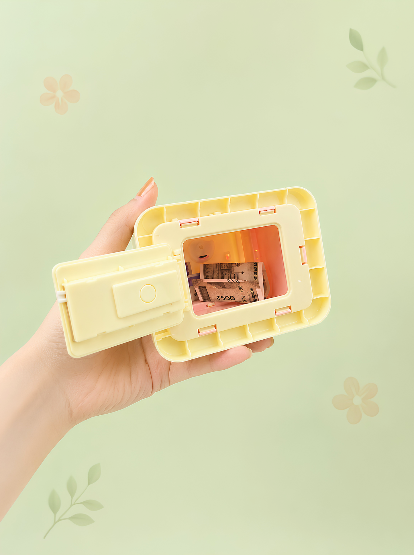 Coffee House Password Piggy Bank with Handle