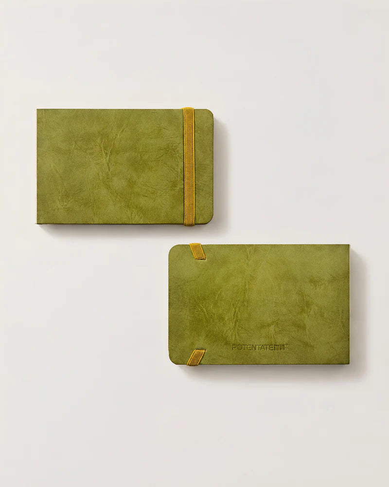 Potentate PU Watercolor Handbook – Green | 9 x 14 cm |300GSM| Hot press