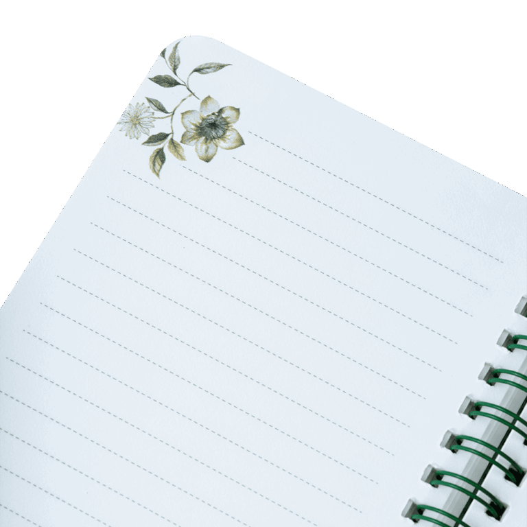 Nightingale Floral Notebook (C) – A6+