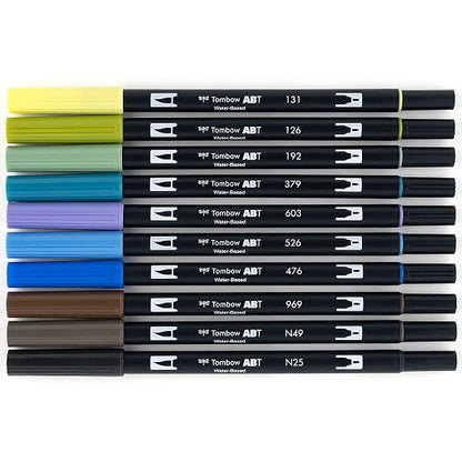Tombow ABT Dual Brush Pen set of 10, LANDSCAPE