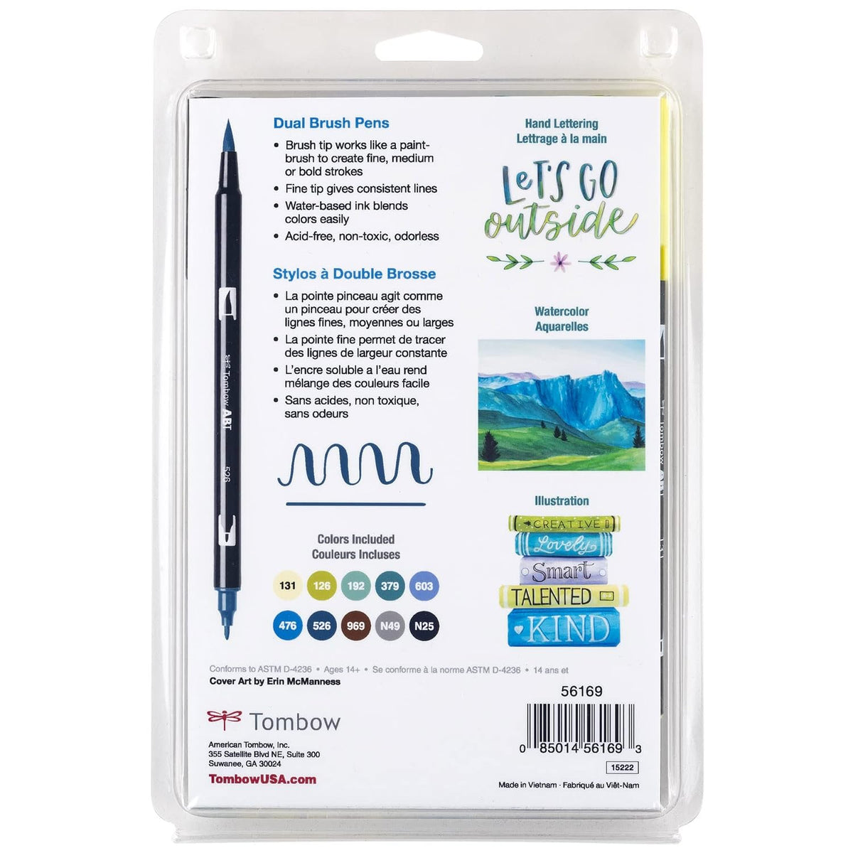 Tombow ABT Dual Brush Pen set of 10, LANDSCAPE