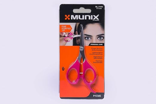 Munix SL-1140 117 mm / 4.6" Facial Hair Cutting & Trimming Scissors |Color May Vary