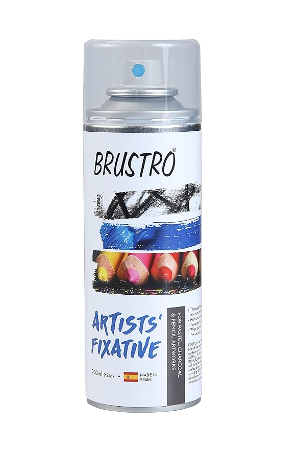 Brustro Artist's Fixative Spray Can | 200ml | Transparent