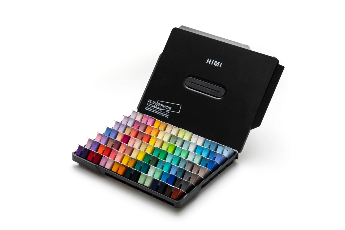 HIMI Gouache Paint - Twin Cup Sets- 12G Cups x 112 Colours