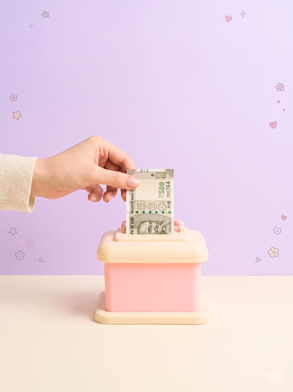 Coffee House Password Piggy Bank with Handle