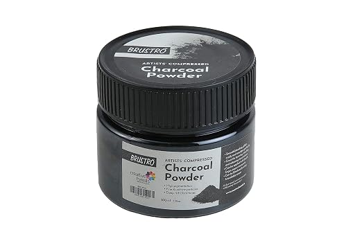 Brustro Artists' Compressed Charcoal Powder |100 ml