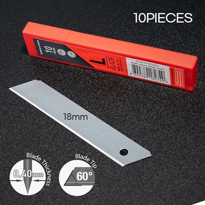 DORCO L601 Cutter - Professional Craft & Design Tool| Snap off blades (L601 - Heavy Duty (with 11 Blades))