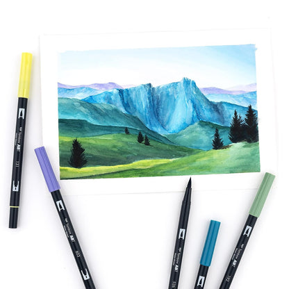 Tombow ABT Dual Brush Pen set of 10, LANDSCAPE