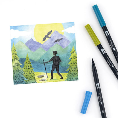 Tombow ABT Dual Brush Pen set of 10, LANDSCAPE