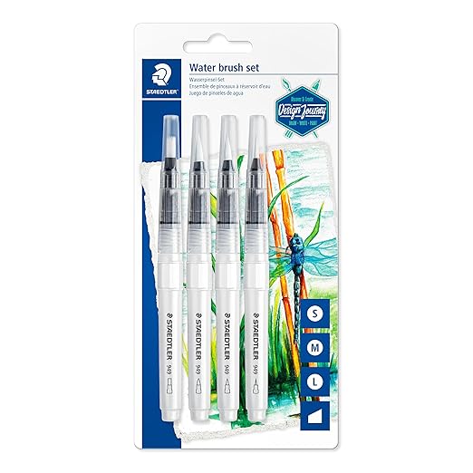 Staedtler Water Brush Pen - Set of 4