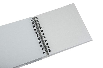 Brustro Toned Paper - Grey Sketchbook | A4,6X6| 120 GSM | Wiro Bound