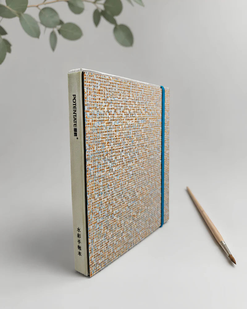Potentate Deckle Edge Watercolor Hot press Handbook | 19 x 19 cm| 300GSM|Hot press