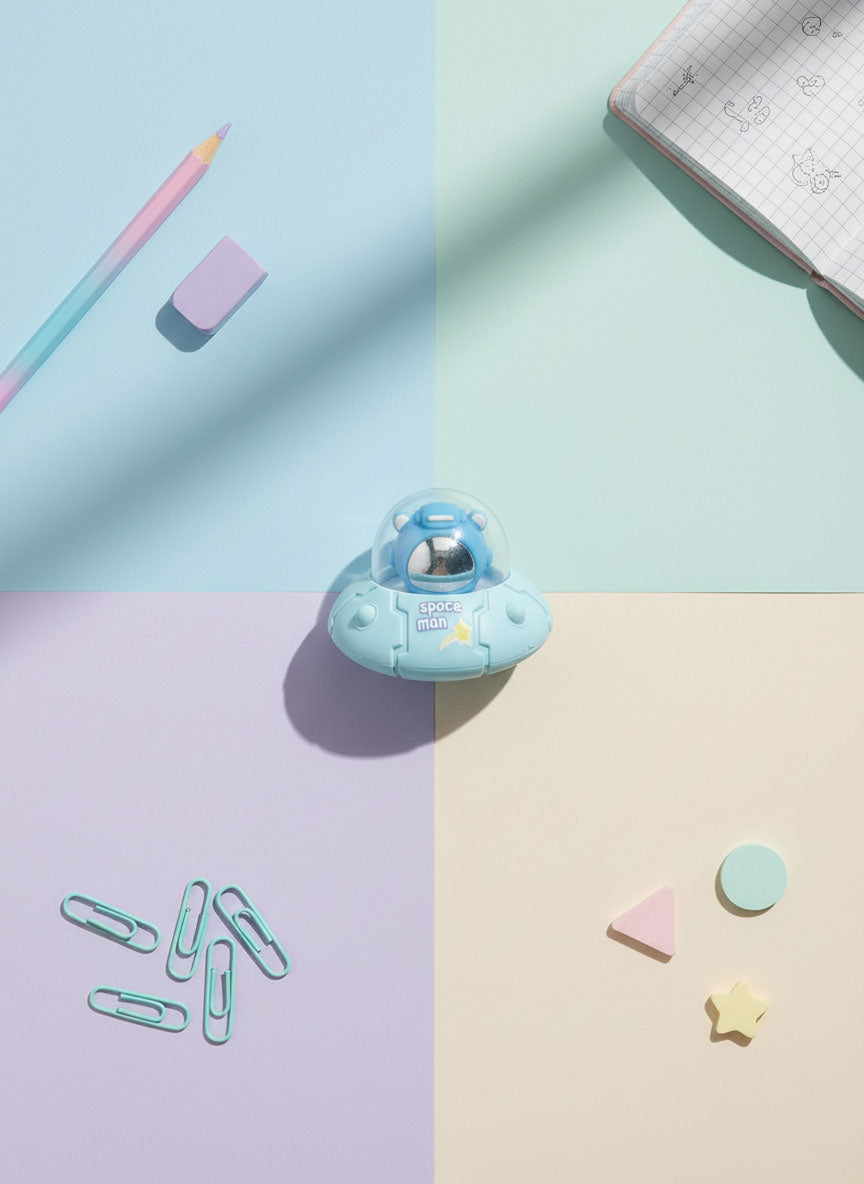 Space Man Eraser & Sharpener