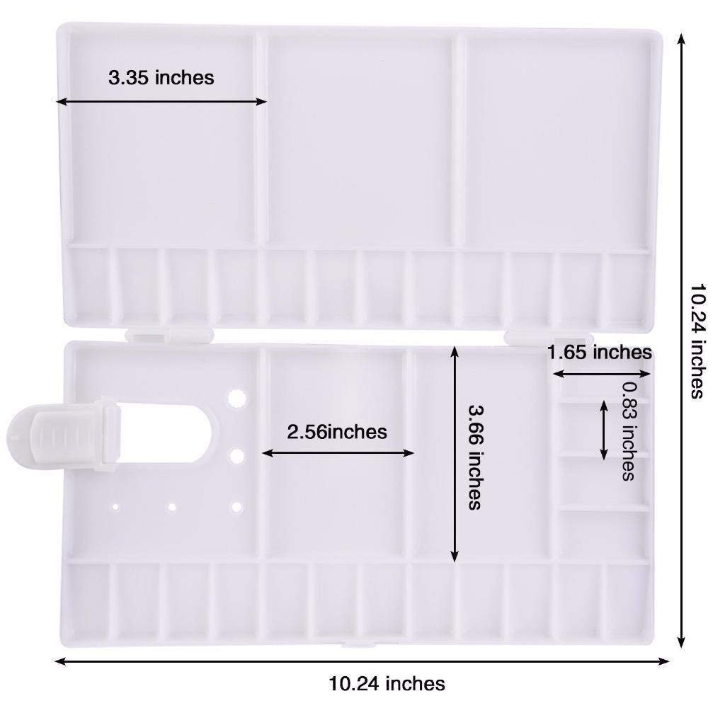 White silicone mold with dimensions labeled on a white background