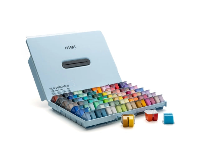 HIMI Gouache Paint - Twin Cup Sets- 12G Cups x 112 Colours