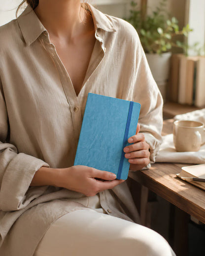 Potentate PU Watercolor Handbook – Blue | 13 x 19 cm | 300GSM | Cold press