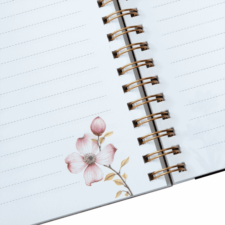 Nightingale Floral Notebook (B) – A6+