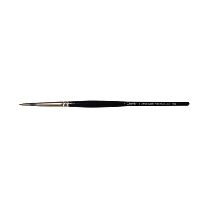 Camel Artist Brush Series 68 Round - Soft Hair - Ergonomic Handle