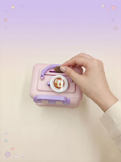 Coffee House Password Piggy Bank with Handle