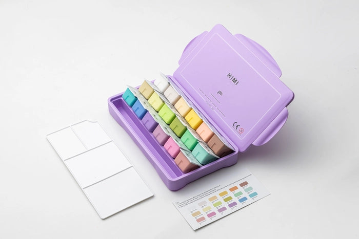 HIMI - Gouache Paint - 30 ml cups x 18 colours - Pastels set