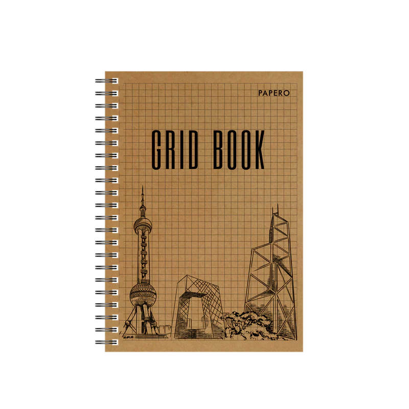 A5 Square Grid Notebook