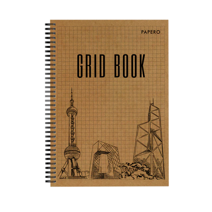 A4 Square Grid Notebook