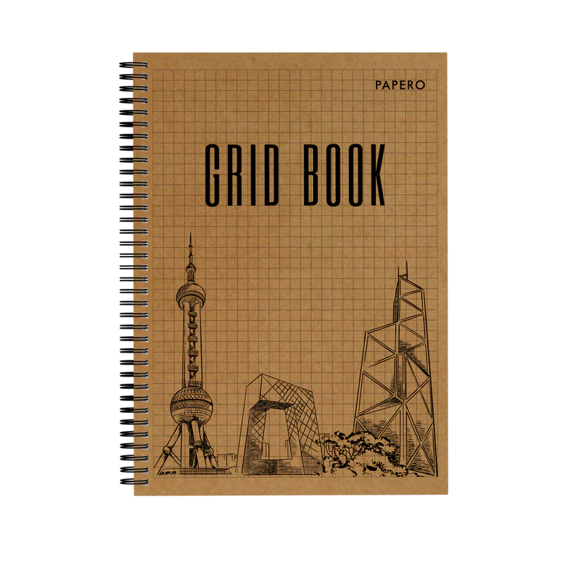 A4 Square Grid Notebook