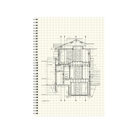 Transparent Square Grid Notebook