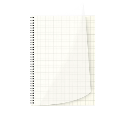 Transparent Square Grid Notebook