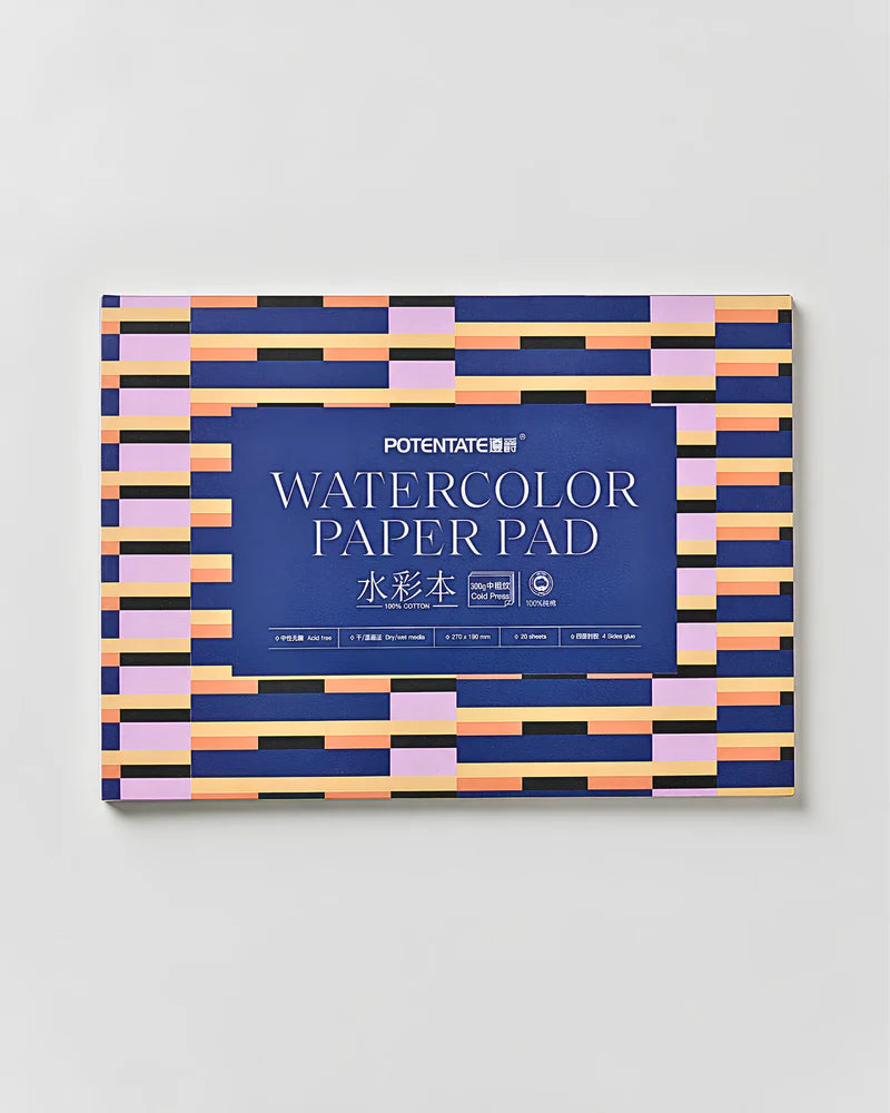 Potentate Watercolor Paper Pad |27×19 cm |Cold press |300 GSM