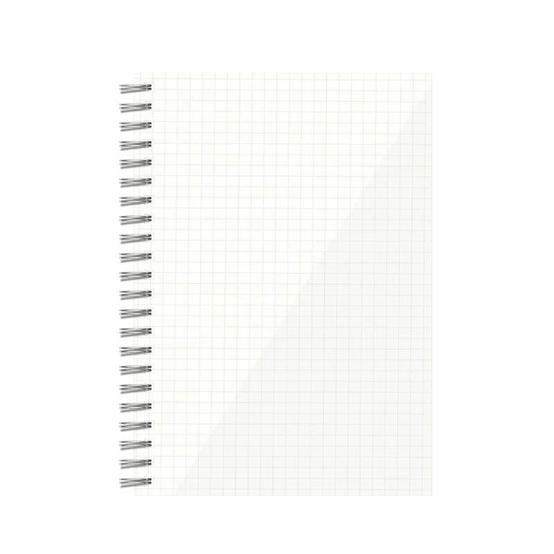 Transparent Square Grid Notebook