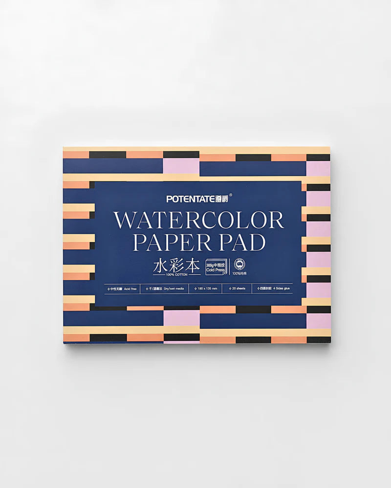 Potentate Watercolor Paper Pad |27×19 cm |Cold press |300 GSM