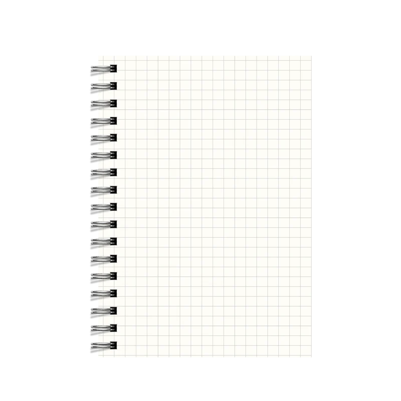 Transparent Square Grid Notebook