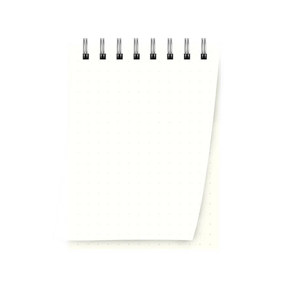 Transparent A7 Dot Grid Notebook