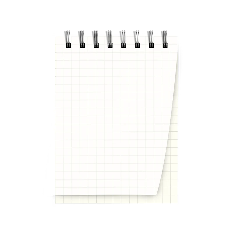 Transparent A7 Square Grid Notebook
