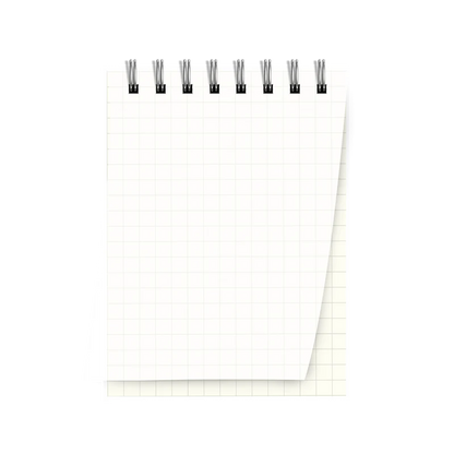 Transparent A7 Square Grid Notebook