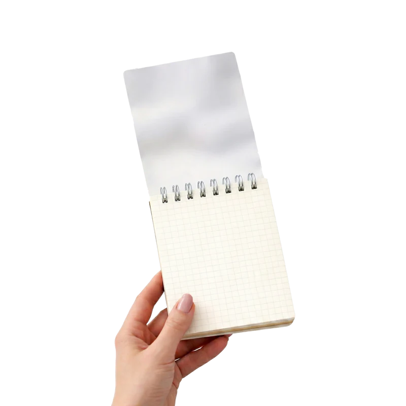 Transparent A7 Square Grid Notebook